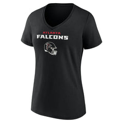Atlanta Falcons Michael Penix Jr. Women's Name & Number Team Wordmark V-Neck T-Shirt
