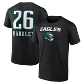 Philadelphia Eagles Saquon Barkley Name & Number Team Wordmark T-Shirt