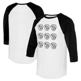 Milwaukee Brewers Tiny Turnip Women's Logo Grid 3/4 Sleeve Raglan T-Shirt | MLB Near me