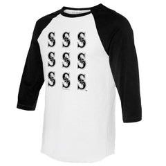 Seattle Mariners Tiny Turnip Women's Logo Grid 3/4 Sleeve Raglan T-Shirt | MLB Discount
