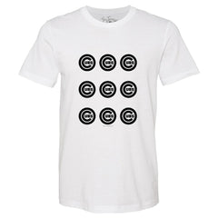 Chicago Cubs Tiny Turnip Women's Logo Grid T-Shirt | MLB On Sale