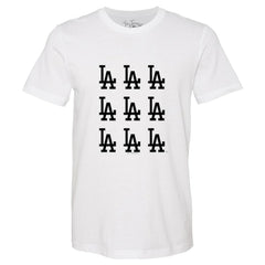 Los Angeles Dodgers Tiny Turnip Women's Logo Grid T-Shirt | MLB New