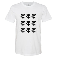 Minnesota Twins Tiny Turnip Women's Logo Grid T-Shirt | MLB For sale