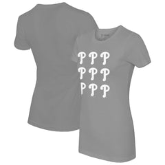Philadelphia Phillies Tiny Turnip Women's Logo Grid T-Shirt | MLB Discount