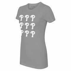 Philadelphia Phillies Tiny Turnip Women's Logo Grid T-Shirt | MLB Discount