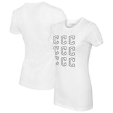 Cleveland Guardians Tiny Turnip Women's Logo Grid T-Shirt | MLB On Sale