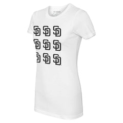 San Diego Padres Tiny Turnip Women's Logo Grid T-Shirt | MLB Online