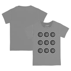 Chicago Cubs Tiny Turnip Youth Logo Grid T-Shirt | MLB Discount