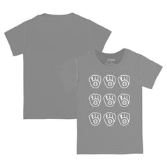 Milwaukee Brewers Tiny Turnip Youth Logo Grid T-Shirt | MLB For sale