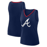 Atlanta Braves Women's Plus Sized Stellar Win V-Neck Tank Top | MLB Online
