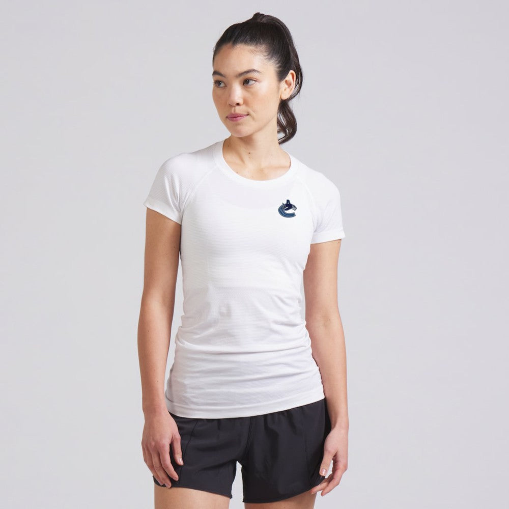Vancouver Canucks lululemon Women's Swiftly Tech Short-Sleeve Shirt 2.0 For Sale