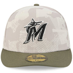 Miami Marlins New Era 2025 Armed Forces Day 59FIFTY Fitted Hat | MLB New