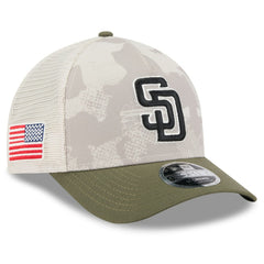 San Diego Padres New Era 2025 Armed Forces Day 9FORTY M-Crown A-Frame Adjustable Hat | MLB New
