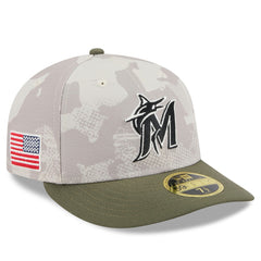 Miami Marlins New Era 2025 Armed Forces Day Low Profile 59FIFTY Fitted Hat | MLB New