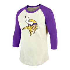 Minnesota Vikings Randy Moss Majestic Threads Retired Player Name & Number 3/4 Raglan Sleeve T-Shirt