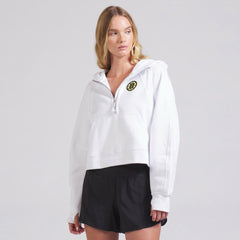 Boston Bruins lululemon Women's Scuba Oversized Half-Zip Hoodie For Sale