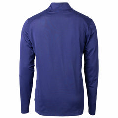 Kansas City Royals Cutter & Buck Big & Tall Virtue Eco Pique Micro Stripe Recycled Quarter-Zip Pullover Top | MLB Online