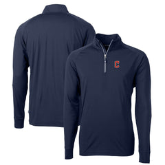 Cleveland Guardians Cutter & Buck Big & Tall Adapt Eco Knit Stretch Recycled Quarter-Zip Pullover Top | MLB Online