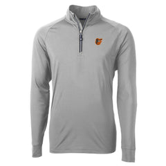 Baltimore Orioles Cutter & Buck Big & Tall Adapt Eco Knit Stretch Recycled Quarter-Zip Pullover Top | MLB Sale