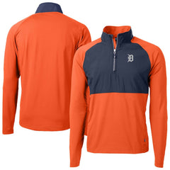 Detroit Tigers Cutter & Buck Adapt Eco Knit Hybrid Recycled Quarter-Zip Jacket | MLB Near me