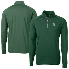 Athletics Cutter & Buck Stomper Adapt Eco Knit Stretch Recycled Quarter-Zip Pullover Top | MLB Discount