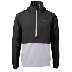 Cincinnati Reds Cutter & Buck Charter Eco Recycled Half-Zip Anorak Jacket | MLB On Sale