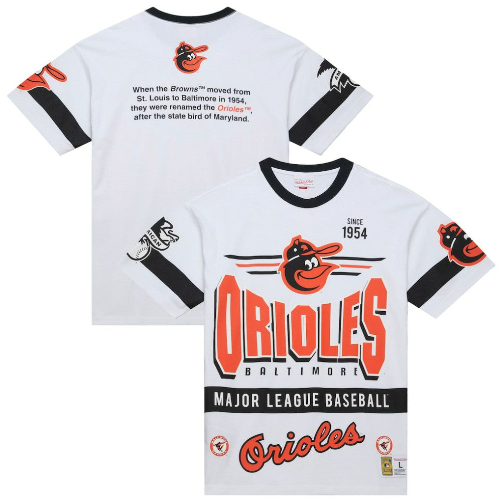Baltimore Orioles Mitchell & Ness Cooperstown Collection Team Origins Premium T-Shirt | MLB For sale