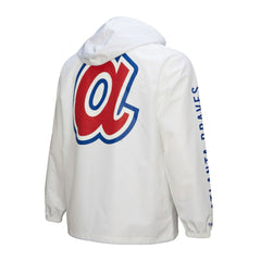 Atlanta Braves Mitchell & Ness Vintage Full-Snap Hooded Coaches Jacket | MLB New