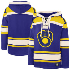 Milwaukee Brewers '47 Superior Lacer Pullover Hoodie | MLB New