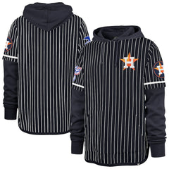 Houston Astros '47 Pinstripe Double Header Pullover Hoodie | MLB Online