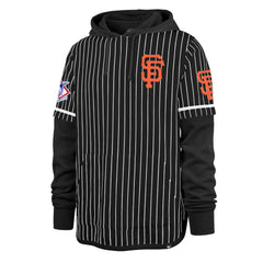 San Francisco Giants '47 Pinstripe Double Header Pullover Hoodie | MLB Discount