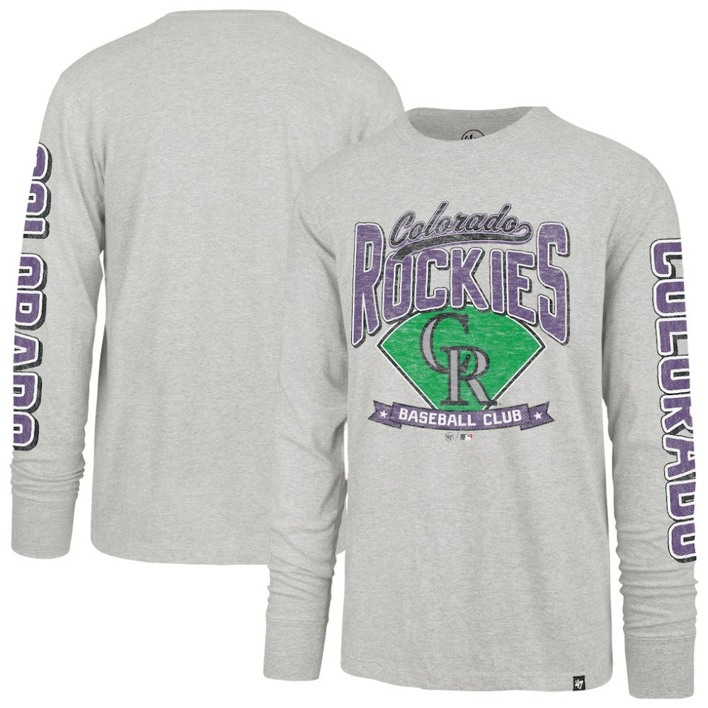 Colorado Rockies '47 Fair Ball Franklin Long Sleeve T-Shirt | MLB Outlet