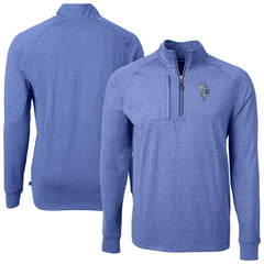 Kansas City Royals Cutter & Buck Adapt Eco Knit Heather Quarter-Zip Pullover Top | MLB Shop