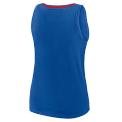 New York Rangers Logo Athletic Women's Stellar Win V-Neck Tank Top Outlet