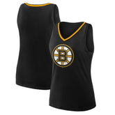 Boston Bruins Logo Athletic Women's Stellar Win V-Neck Tank Top Discount