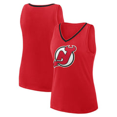 New Jersey Devils Logo Athletic Women's Stellar Win V-Neck Tank Top Sale