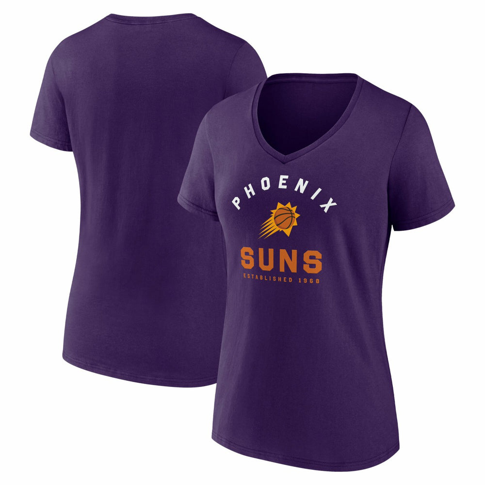 Phoenix Suns Logo Athletic Women's Unrivaled V-Neck T-Shirt Discount