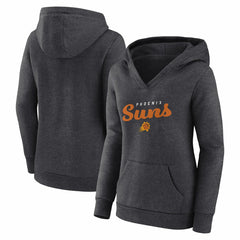 Phoenix Suns Logo Athletic Women's Triumphant V-Neck Pullover Hoodie On Sale