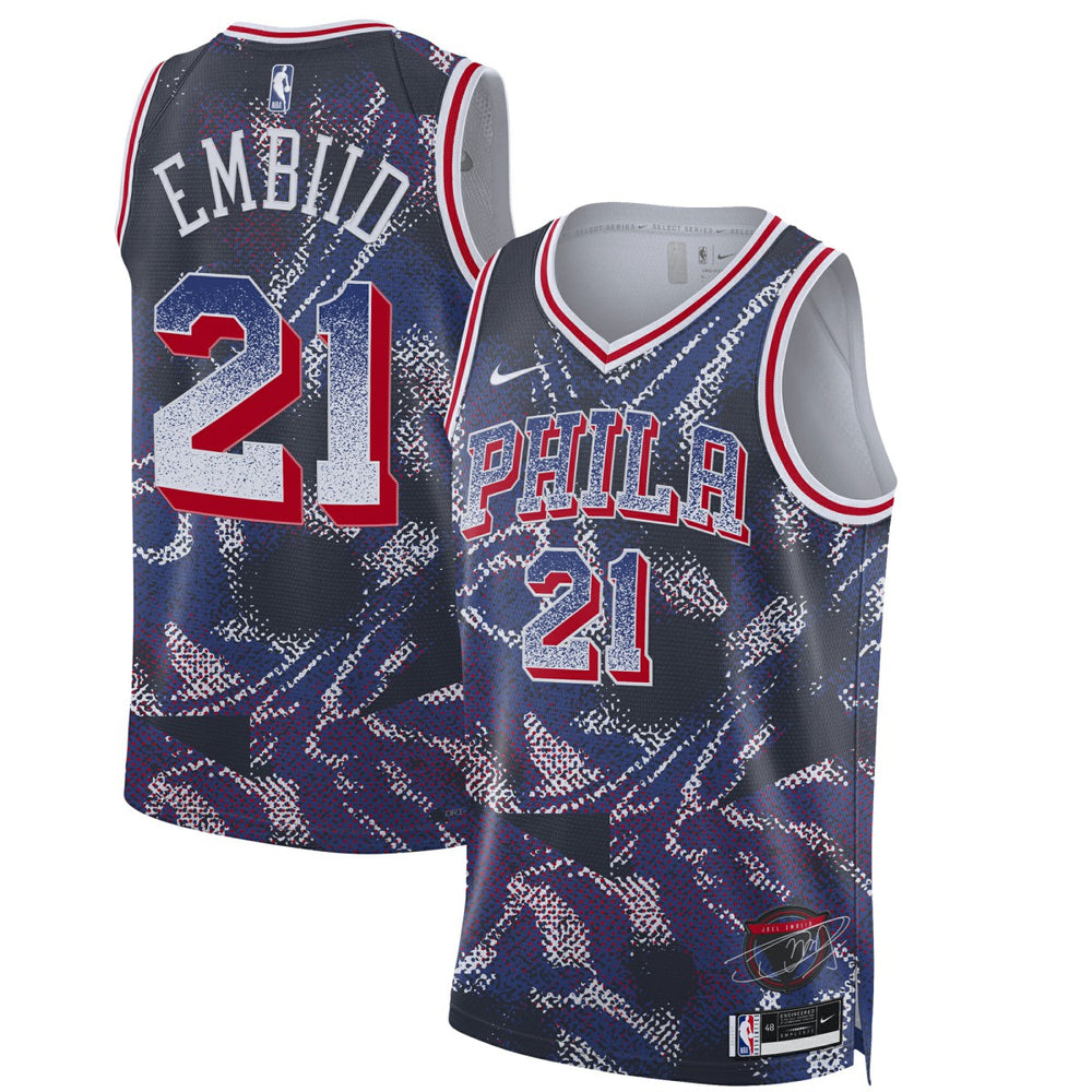 Joel Embiid Philadelphia 76ers Unisex 2025 Select Series Swingman Player Jersey Outlet