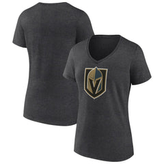 Vegas Golden Knights Women's Primary Logo V-Neck T-Shirt Discount