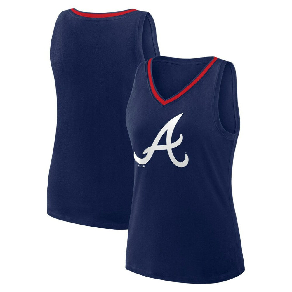 Atlanta Braves Logo Athletic Women's Stellar Win V-Neck Tank Top | MLB Online