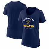 Milwaukee Brewers Logo Athletic Women's Unrivaled V-Neck T-Shirt | MLB Near me