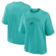 Miami Dolphins Nike Women's Glory Arch Boxy T-Shirt