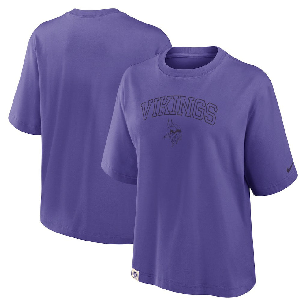 Minnesota Vikings Nike Women's Glory Arch Boxy T-Shirt