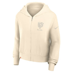 Chicago Bears Nike Women's Glory Cropped Full-Zip Hoodie