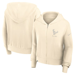 Houston Texans Nike Women's Glory Cropped Full-Zip Hoodie