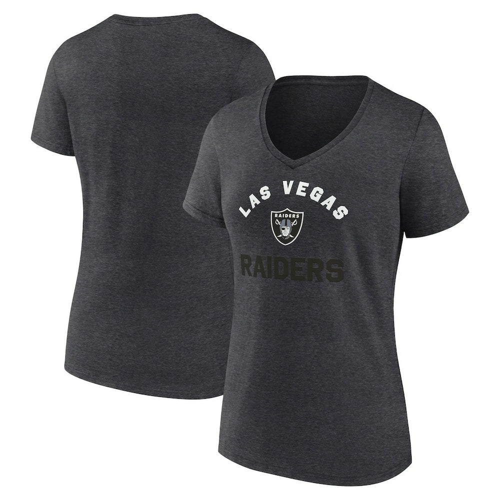 Las Vegas Raiders Logo Athletic Women's Unrivaled V-Neck T-Shirt