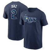 Yandy Diaz Tampa Bay Rays Nike Fuse Name & Number T-Shirt | MLB Shop
