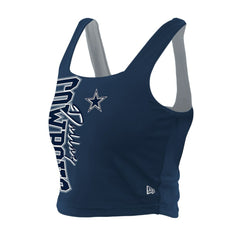 Dallas Cowboys New Era Women's Reversible Cropped Sport Classics Tank Top