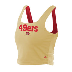 San Francisco 49ers New Era Women's Reversible Cropped Sport Classics Tank Top